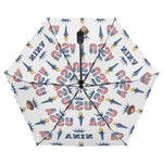 Personalized Patriotic Auto Open Close Umbrella - handle and button detail | Our Phoenix Rise