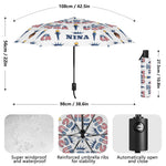 Personalized Patriotic Auto Open Close Umbrella - with protective sleeve | Our Phoenix Rise