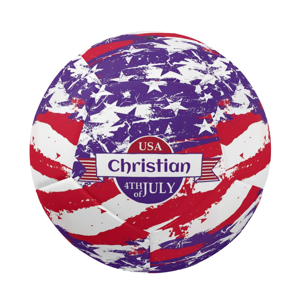 Personalized 4th of July Soccer Ball