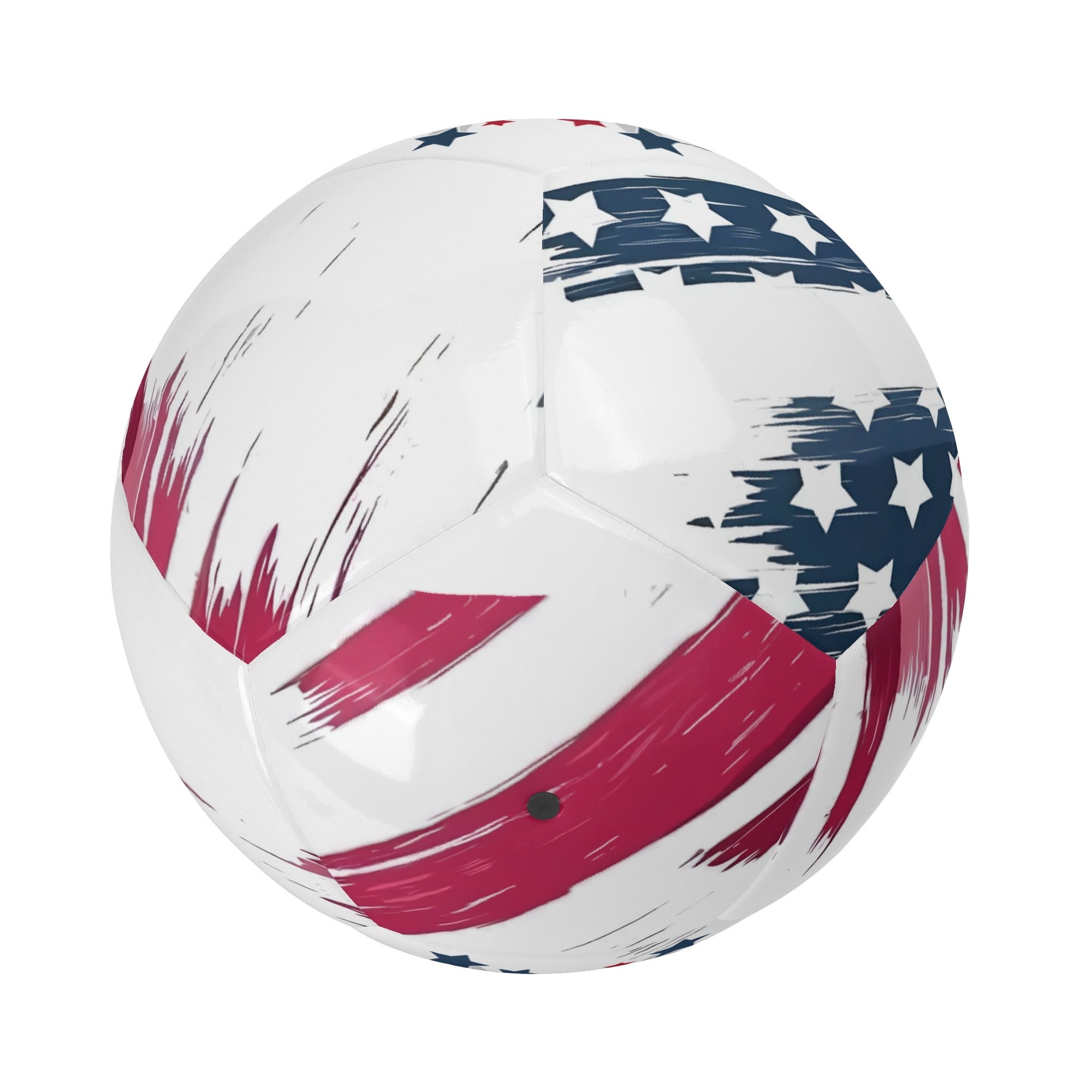 Personalized Patriotic Soccer Ball - Close up of hand stitching | Our Phoenix Rise