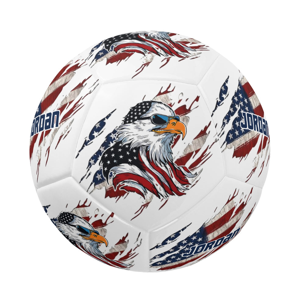 Personalized Patriotic Soccer Ball