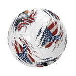 personalized patriotic soccer ball - full view on grass field | Our Phoenix Rise