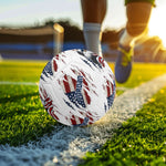 personalized patriotic soccer ball - back side view | Our Phoenix Rise