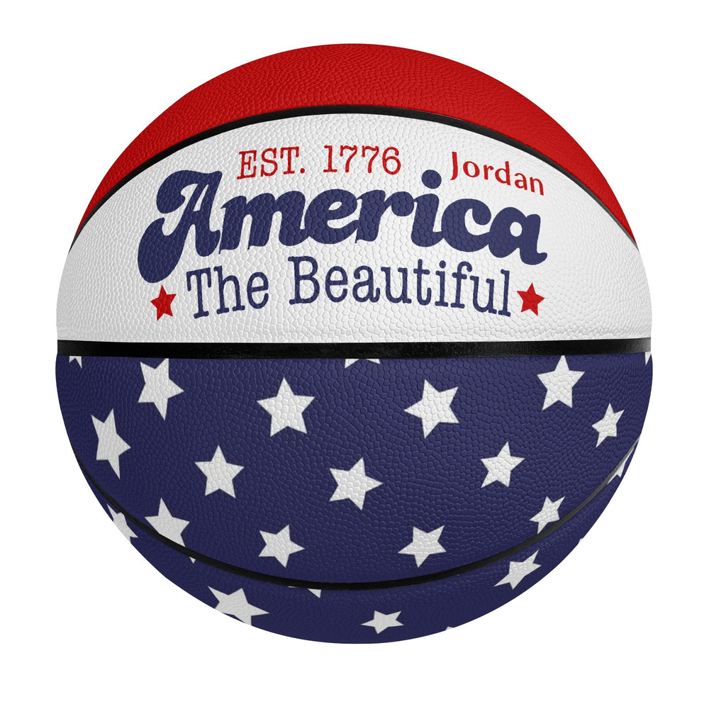 American Flag Patriotic Basketball