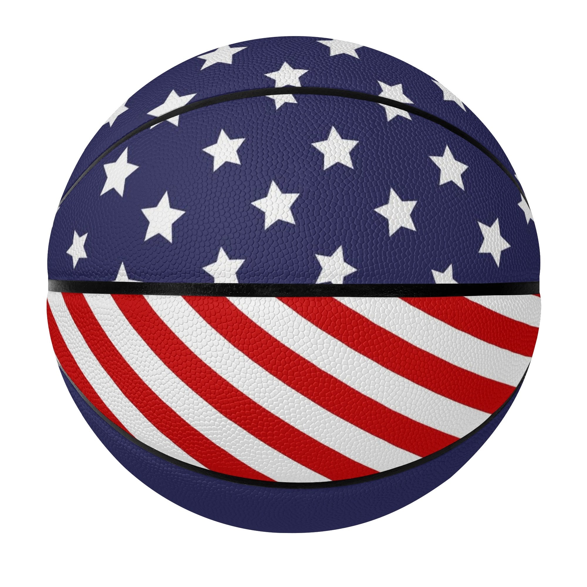 American Flag Patriotic Basketball - Top panel detail with text | Our Phoenix Rise