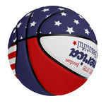 American Flag Patriotic Basketball - Side panel detail with stripes | Our Phoenix Rise