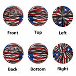 Personalized Independence Day Basketball - Diagonal View of Flag Ball | Our Phoenix Rise