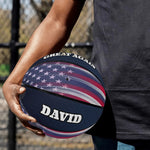 Premium American FlagLeather Basketball Gift with Sports Teams Flags Country Icon Detailed View 8 | Our Phoenix Rise