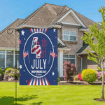 4th of July Garden Flag - Top corner with hanging loop | Our Phoenix Rise