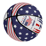 American Flag Basketball - Top down view of patriotic design | Our Phoenix Rise