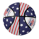 American Flag Basketball - Detailed view of composite leather texture | Our Phoenix Rise