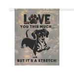 Dachshund Garden Banner | Dog Lover's Decor, Pet Memorial, Yard Sign, Outdoor Flag, Unique Home Gift