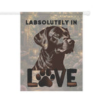Labrador Retriever | Labsolutely in Love Garden Flag | House Banner