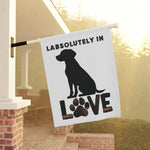 Labrador Retriever Garden Banner - Adorable Dog Design Outdoor Decor - Iron Phoenix GHG