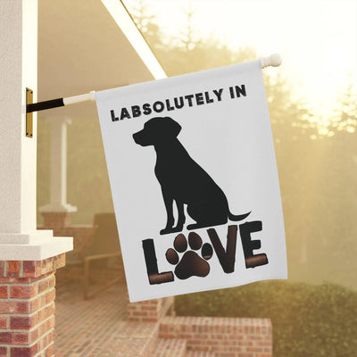 Labrador Retriever Garden Banner - Adorable Dog Design Outdoor Decor - Iron Phoenix GHG