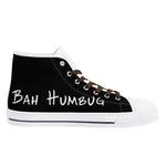 Mens Christmas Inspired Rubber High Top Canvas Shoes with Graffiti Style