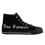 Mens Christmas Inspired Rubber High Top Canvas Shoes with Graffiti Style