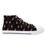 Mens Christmas Inspired Rubber High Top Canvas Shoes with Graffiti Style