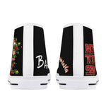 Mens Not Today Santa Canvas High Top Shoes with Rubber Outsole