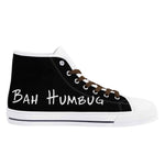 Mens Not Today Santa Canvas High Top Shoes with Rubber Outsole