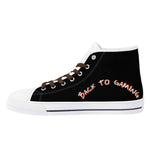 Mens Not Today Santa Canvas High Top Shoes with Rubber Outsole