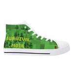 Survival Game Style Rubber High Top Canvas Shoes for Men and Women
