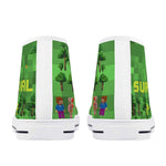 Survival Game Style Rubber High Top Canvas Shoes for Men and Women