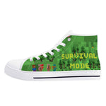 Survival Game Style Rubber High Top Canvas Shoes for Men and Women