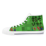 Survival Game Style Rubber High Top Canvas Shoes for Men and Women