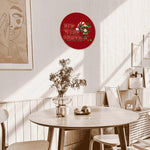Personalized Not Today Santa Elf Metal Wall Sign - on dining area wall | Our Phoenix Rise