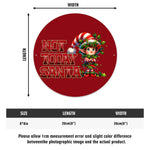 Personalized Not Today Santa Elf Metal Wall Sign - on modern desk wall | Our Phoenix Rise
