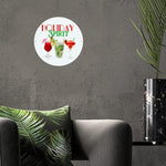 Personalized Holiday Spirit Cocktail Metal Wall Sign - Modern Cafe Setting | Our Phoenix Rise
