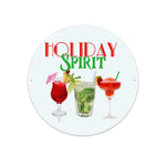 Personalized Holiday Spirit Cocktail Metal Wall Sign - Living Room Accent | Our Phoenix Rise