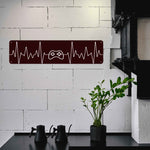 Gamer Heartbeat Aluminum Sign 16x4 Inches - Custom Printed Metal Wall Art, USA Made Detailed View 11 | Our Phoenix Rise
