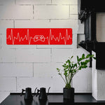 Gamer Heartbeat Aluminum Sign 16x4 Inches - Custom Printed Metal Wall Art, USA Made Detailed View 6 | Our Phoenix Rise
