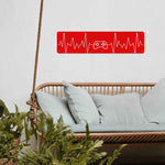 Gamer Heartbeat Aluminum Sign 16x4 Inches - Custom Printed Metal Wall Art, USA Made Detailed View 9 | Our Phoenix Rise