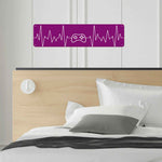 Gamer Heartbeat Aluminum Sign 16x4 Inches - Custom Printed Metal Wall Art, USA Made Detailed View 2 | Our Phoenix Rise