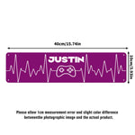 Gamer Heartbeat Aluminum Sign 16x4 Inches - Custom Printed Metal Wall Art, USA Made