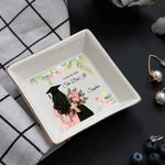 Elegant Custom Graduation White Square Plates - Microwave & Dishwasher Safe for Family & Events Detailed View 5 | Our Phoenix Rise