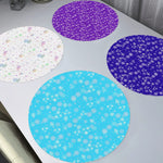 Winter Snowflake Round Placemats - close up of snowflake pattern | Our Phoenix Rise