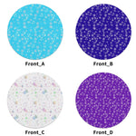 Winter Snowflake Round Placemats - care instruction label detail | Our Phoenix Rise
