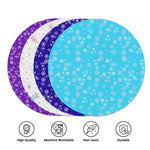 Winter Snowflake Round Placemats - placemat showing thickness and texture | Our Phoenix Rise