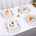 Winter Comfort Snowflake Round Placemats - detailed view of snowflake design | Our Phoenix Rise