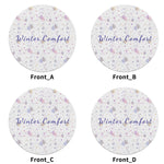 Winter Comfort Snowflake Round Placemats - elegant table decor for winter holidays | Our Phoenix Rise