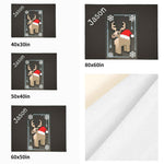 Reindeer Pixel Holiday Blanket — USA-Made Flannel, 4 Sizes