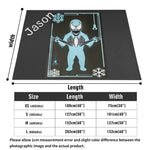 Frost Alien Symbiote Gaming Flannel Blanket - Angled View of Folded Fabric | Our Phoenix Rise