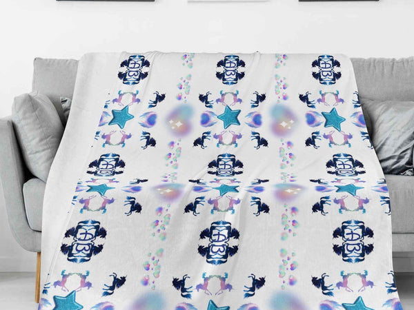 Starlight Unicorn Parade Blanket – USA-Made, 4 Sizes