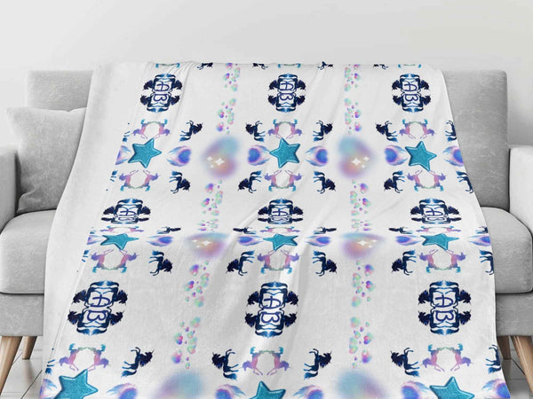 Starlight Unicorn Parade Blanket – USA-Made, 4 Sizes