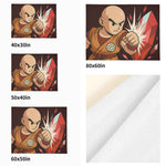 Gaming Flannel Blanket – Crystal Punch Art, Eco Cozy Power Warmth