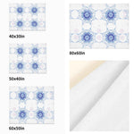 Flannel Blanket – Blue Snowflake Pattern, Cozy Breathable Warmth